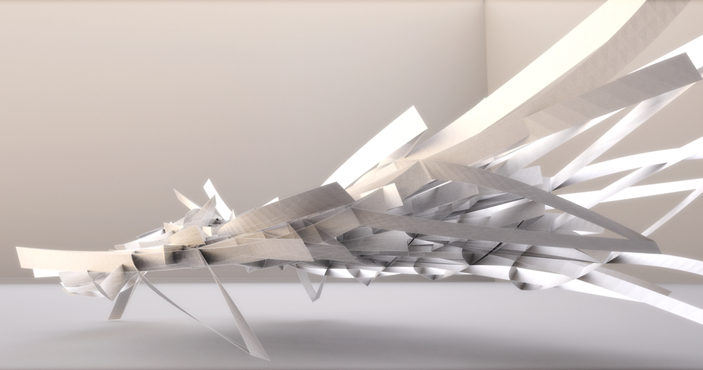 Parametric structuralism: aluminium sheets based sculpture